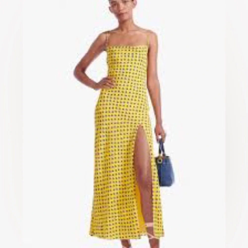 NWT Staud Bellamy Lace Up Back Floral Dress Soleil Calico - Picture 3 of 8